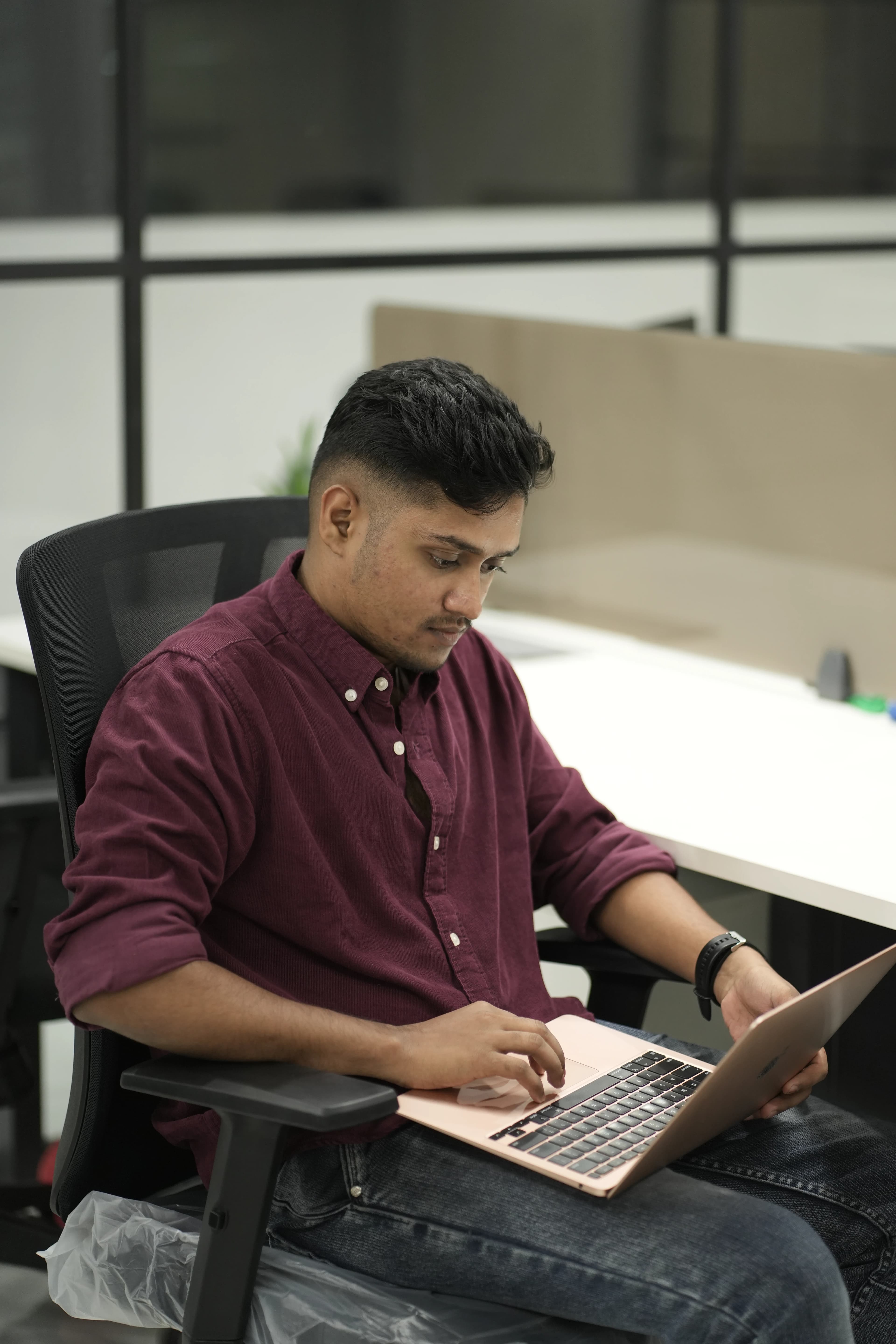 Person using VR headset